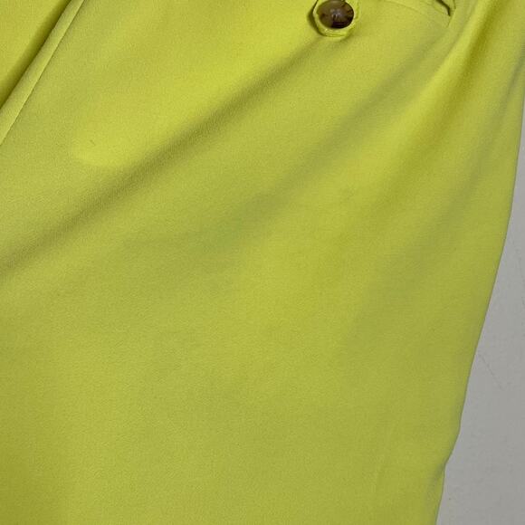 J.Crew Essential Pants 4 City Crepe Lemon Sorbet Trousers Straight Work Pleated - Picture 11 of 11